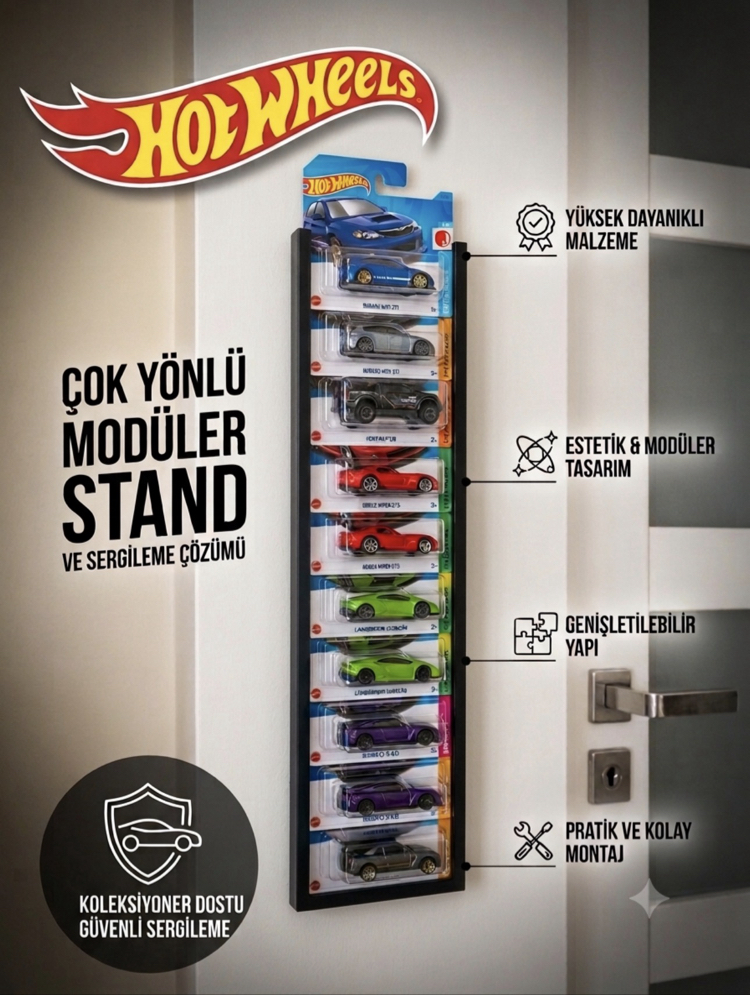 Hotwheels Duvar Standı