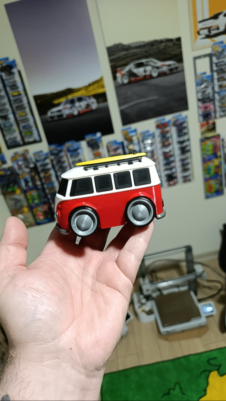 ❌VW T1 Tooned Bus 3D Baskı❌