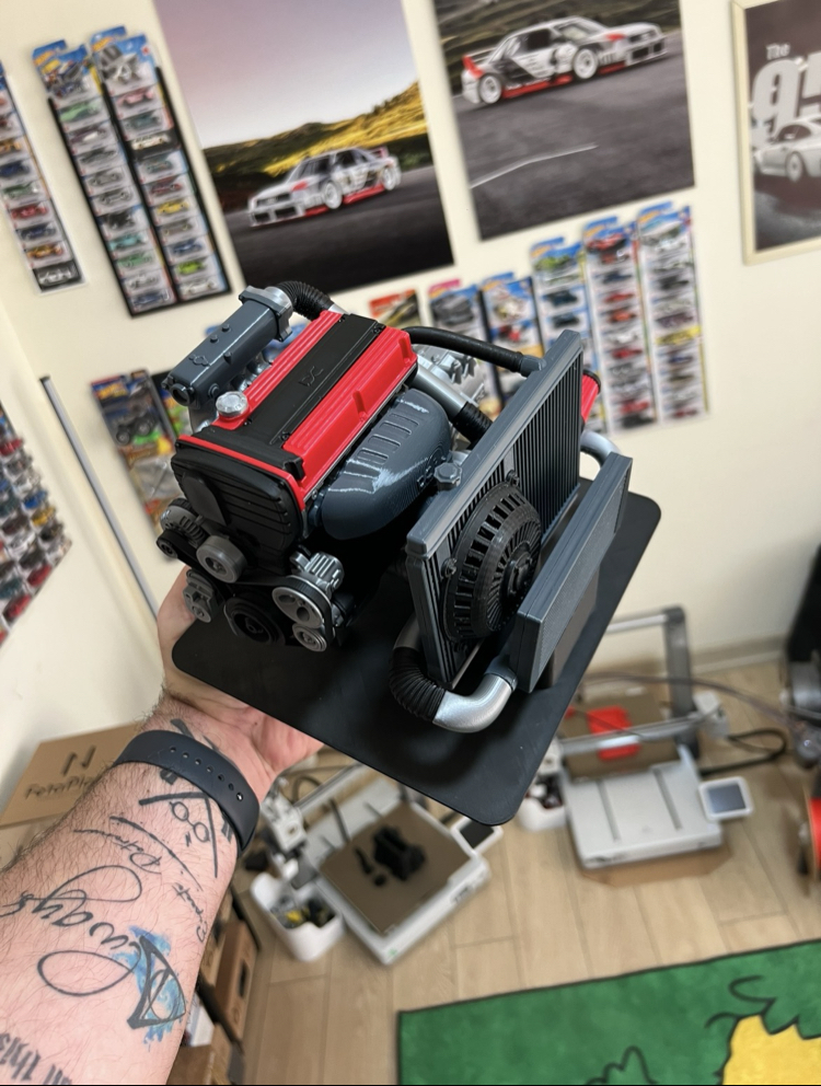❌4G63 Lancer EVO9 Motor 3D Baskı❌