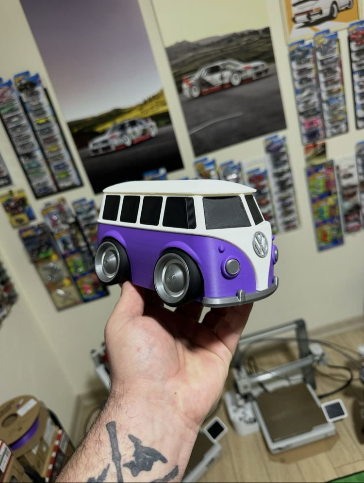 ❌VW T1 Tooned Bus Kumbara 3D Baskı❌
