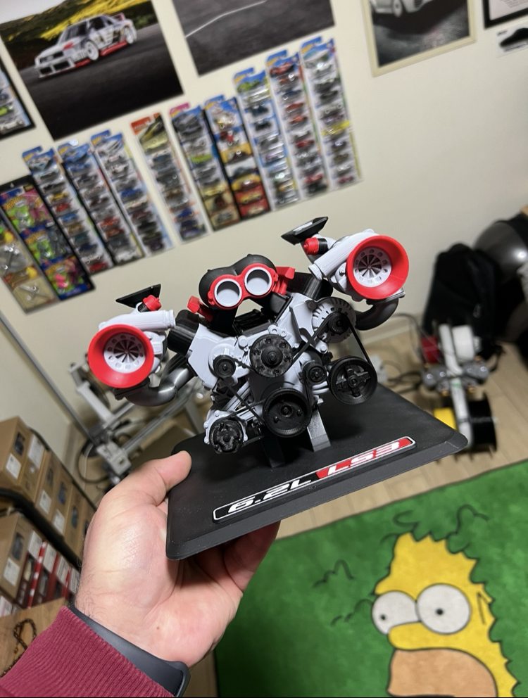 ❌LS3 6.2L Motor 3D Baskı❌