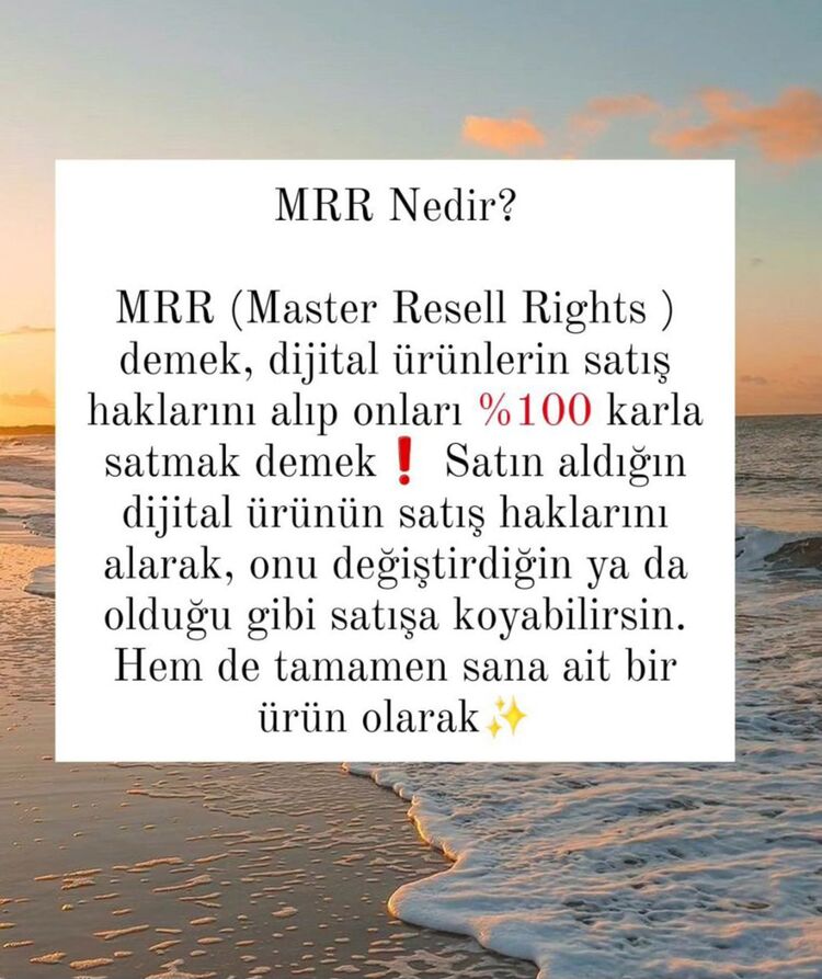 Dijital Pazarlama Paketi (7 Kitap)
MRR Rehberi  + Satış Stratejileri
1:1 Danişmanlık