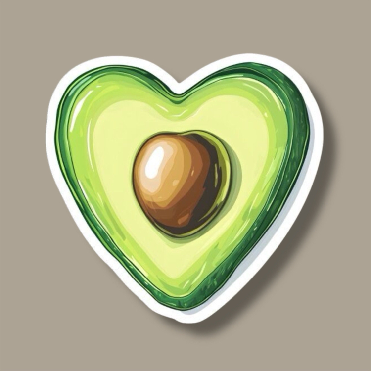 Avakado tekli Sticker seti