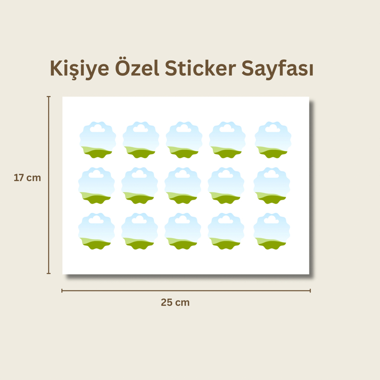 Kişiye Özel Sticker Sayfası