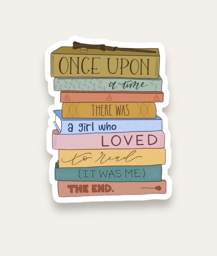 Once Upon a Time Book Tekli Sticker