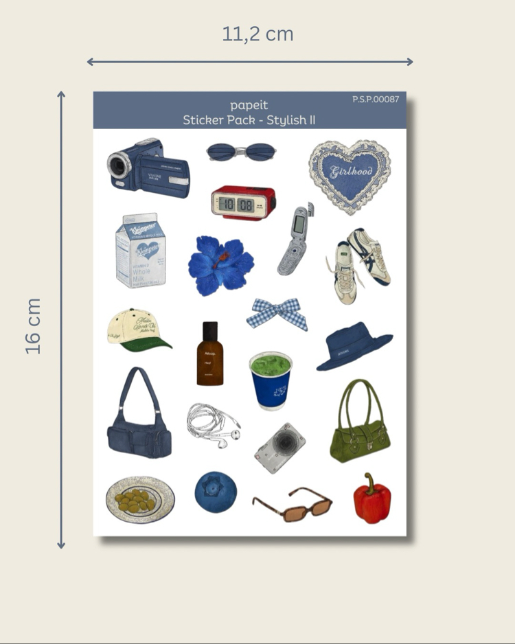 Stylish 4lü Sticker Pack 