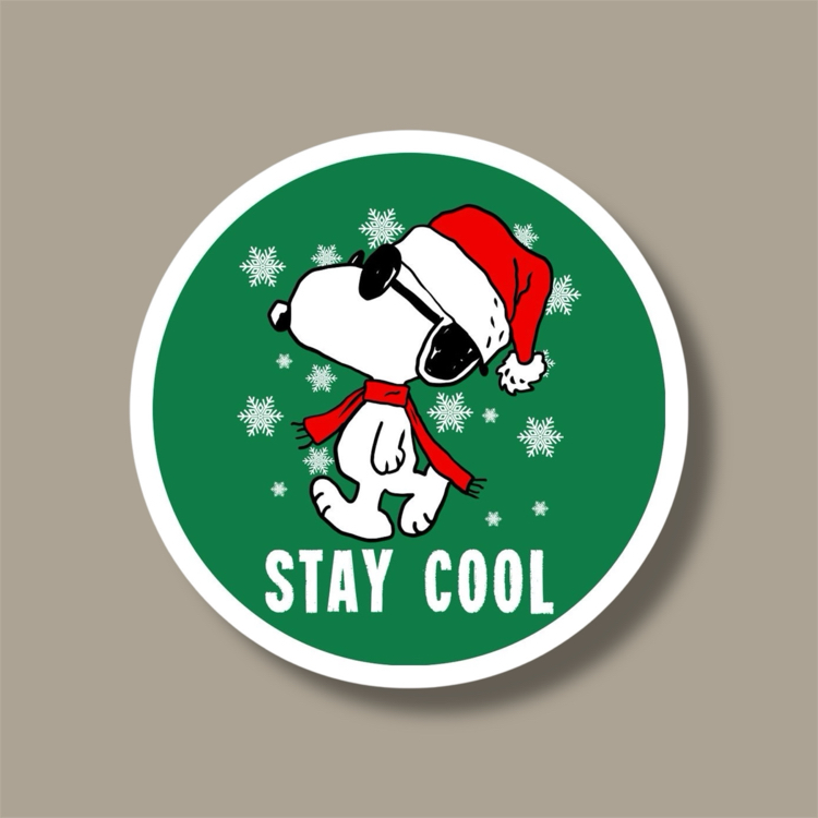 Snoopy Christmas Tekli Sticker Seti