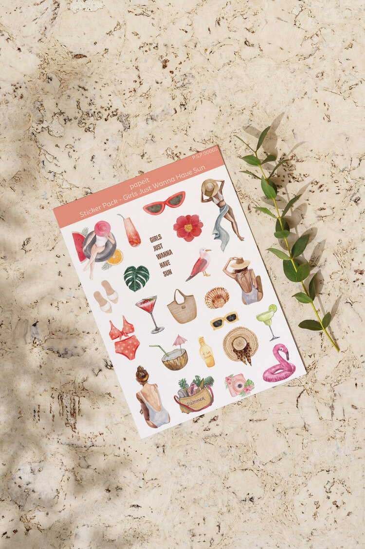 Girls Just Wanna Have Sun Sticker Pack 