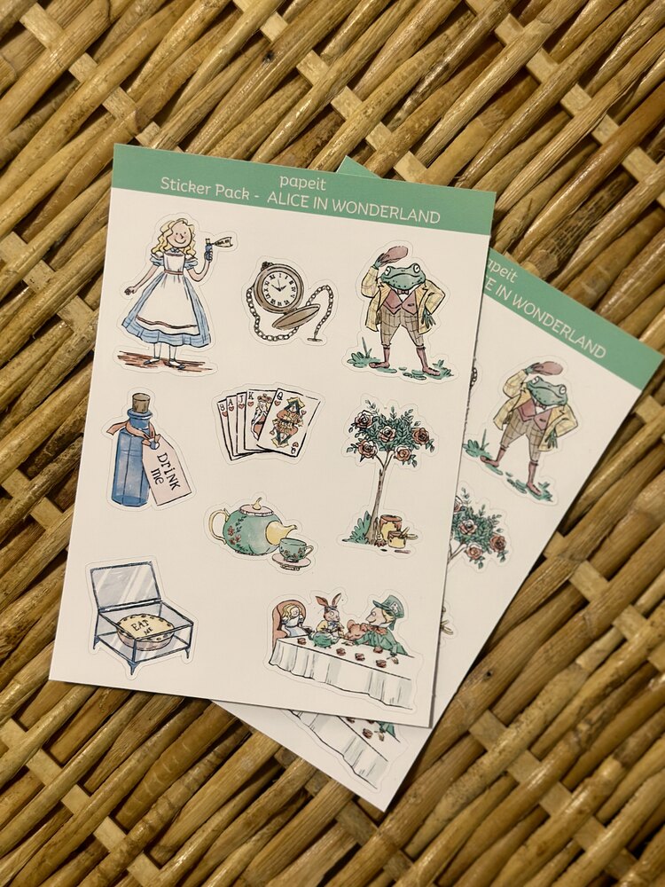 Alice in Wonderland Sticker Pack