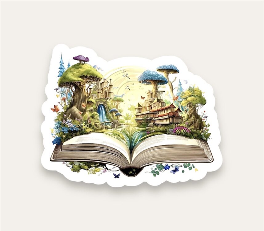 Magic Book Tekli Sticker