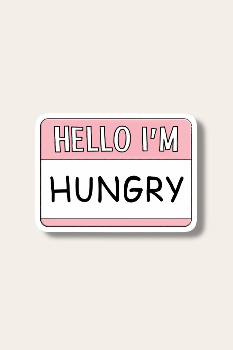 Hello I’m Hungry Tekli Sticker