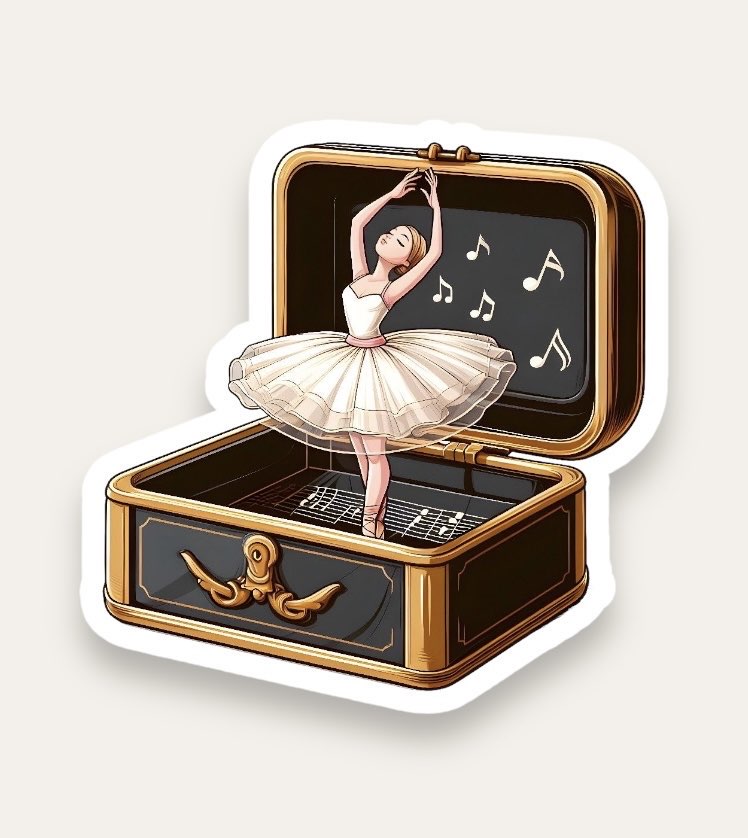 Music Box Tekli Sticker