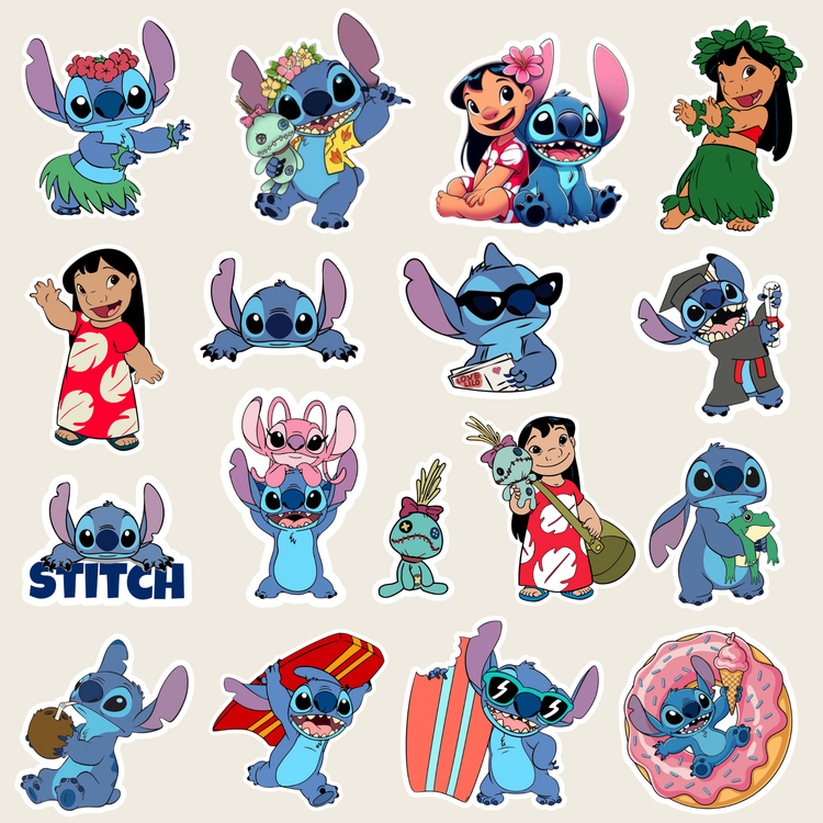 Lilo & Stitch Tekli Sticker Paketi