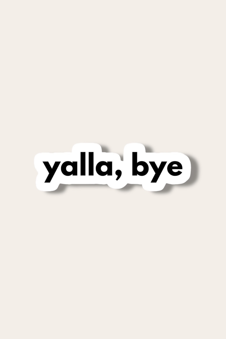 Yalla,bye Tekli Sticker