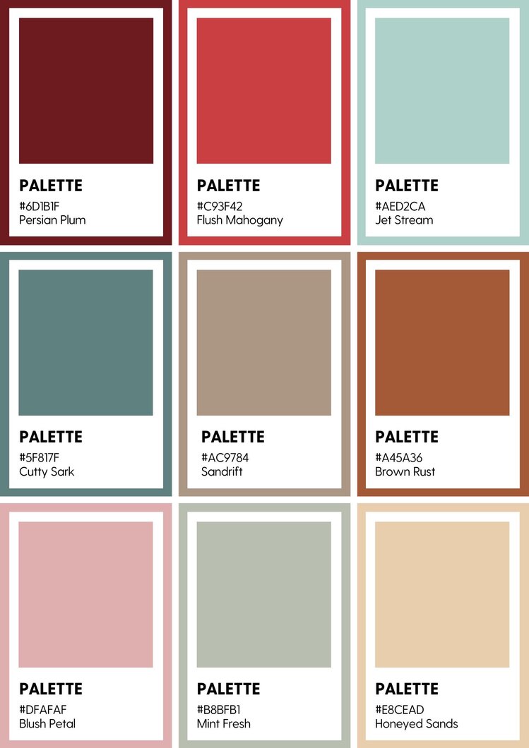 Palette Sticker Seti (9 adet)