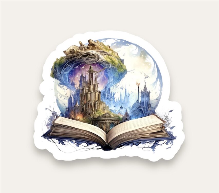 Magic Land Book Tekli Sticker 