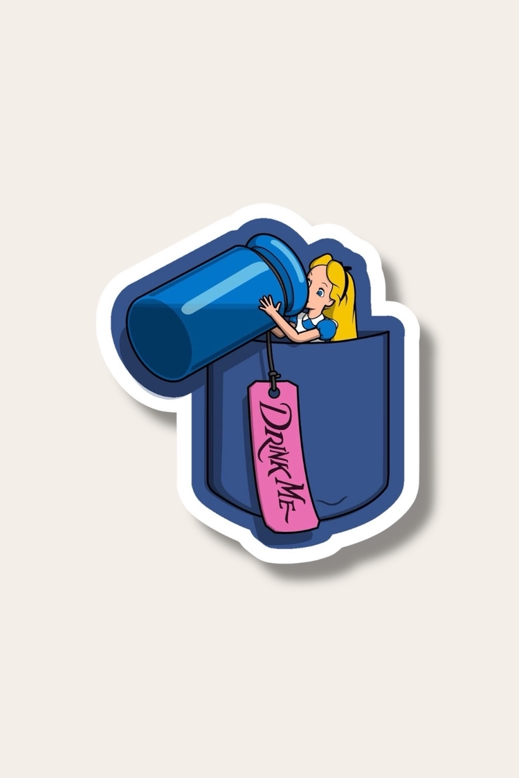 Drink Me Tekli Sticker