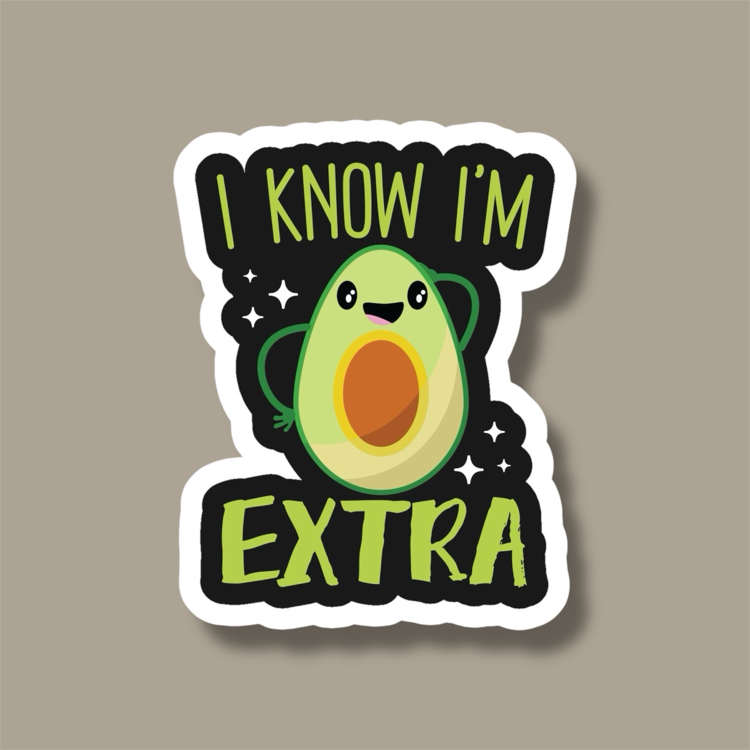 Avakado tekli Sticker seti