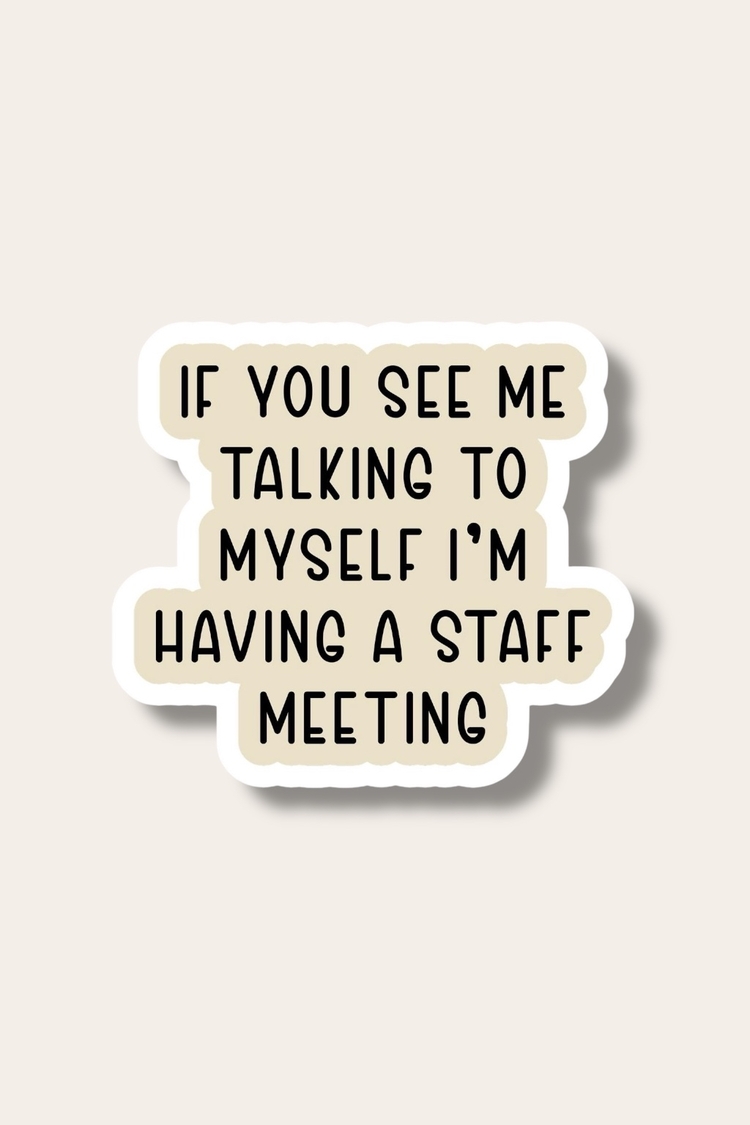 If you see me … Tekli Sticker