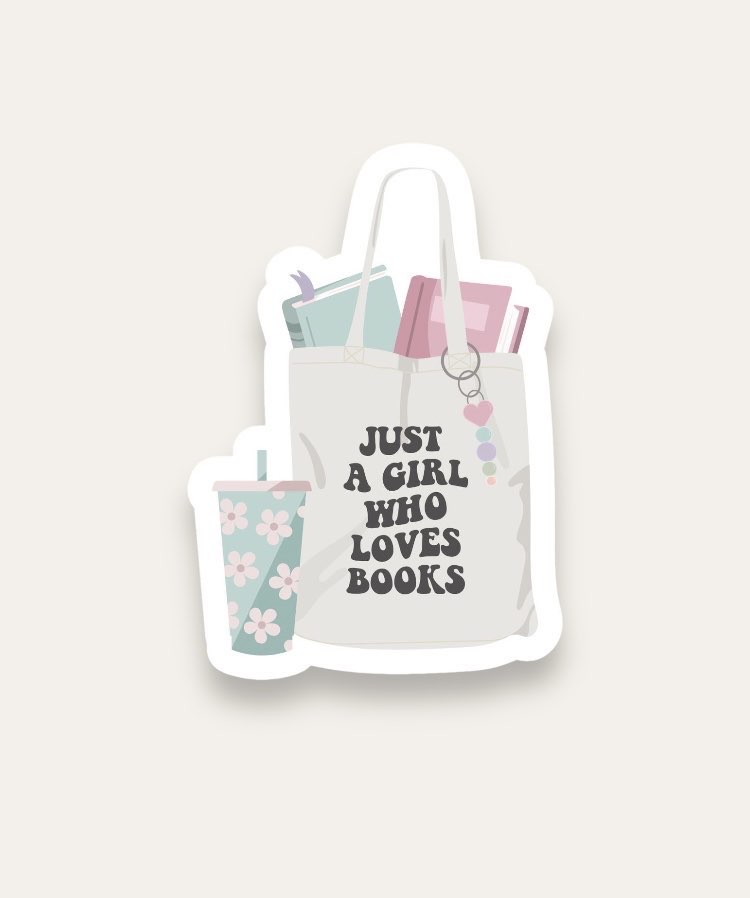 Book in Bag Tekli Sticker