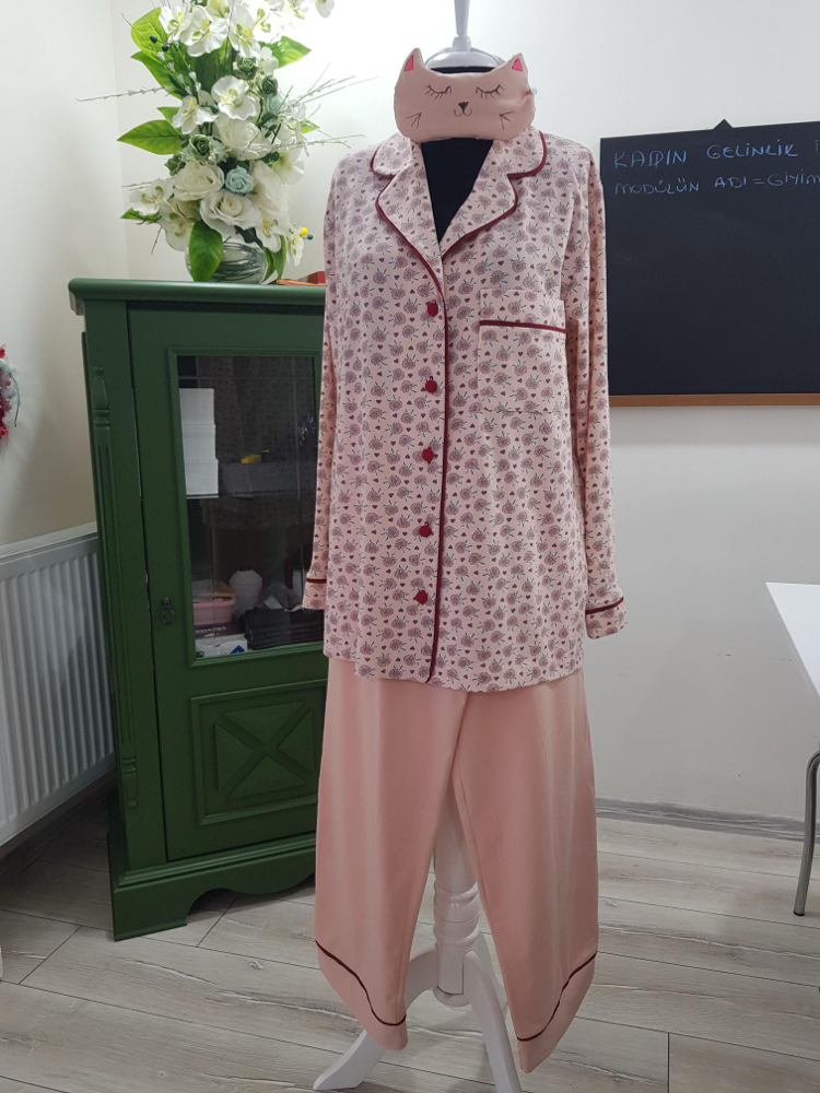 38/50 beden pijama takımı kalıbı