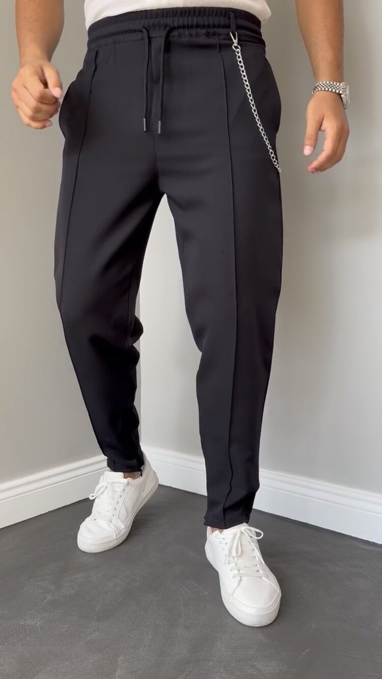 SİYAH ÇIMALI JOGGER