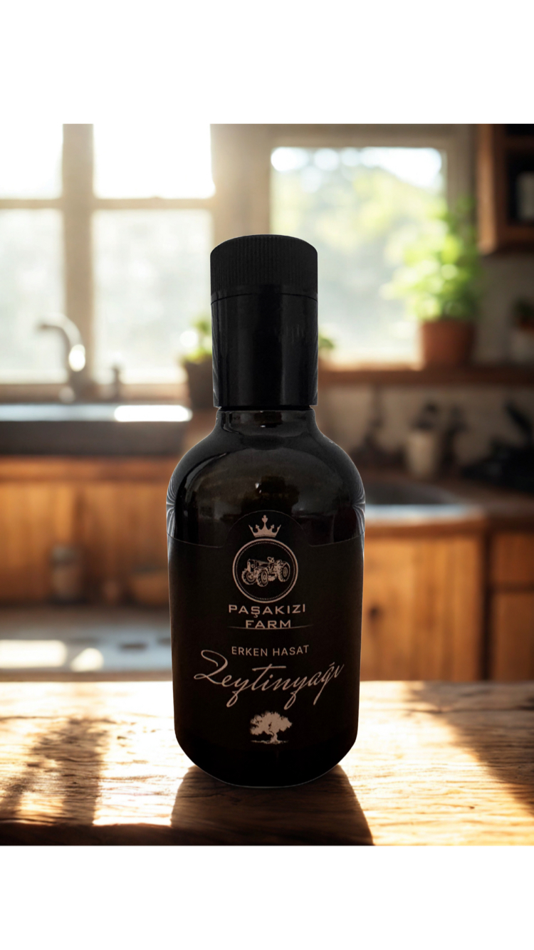 250 ml Erken Hasat Soğuk Sıkım Filtresiz Naturel Sızma Zeytinyağı&0,2 Asid
