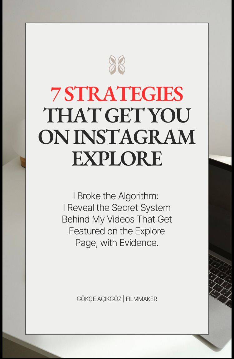 7 STRATEGIES THAT GET YOU ON INSTAGRAM EXPLORE ( e-book)