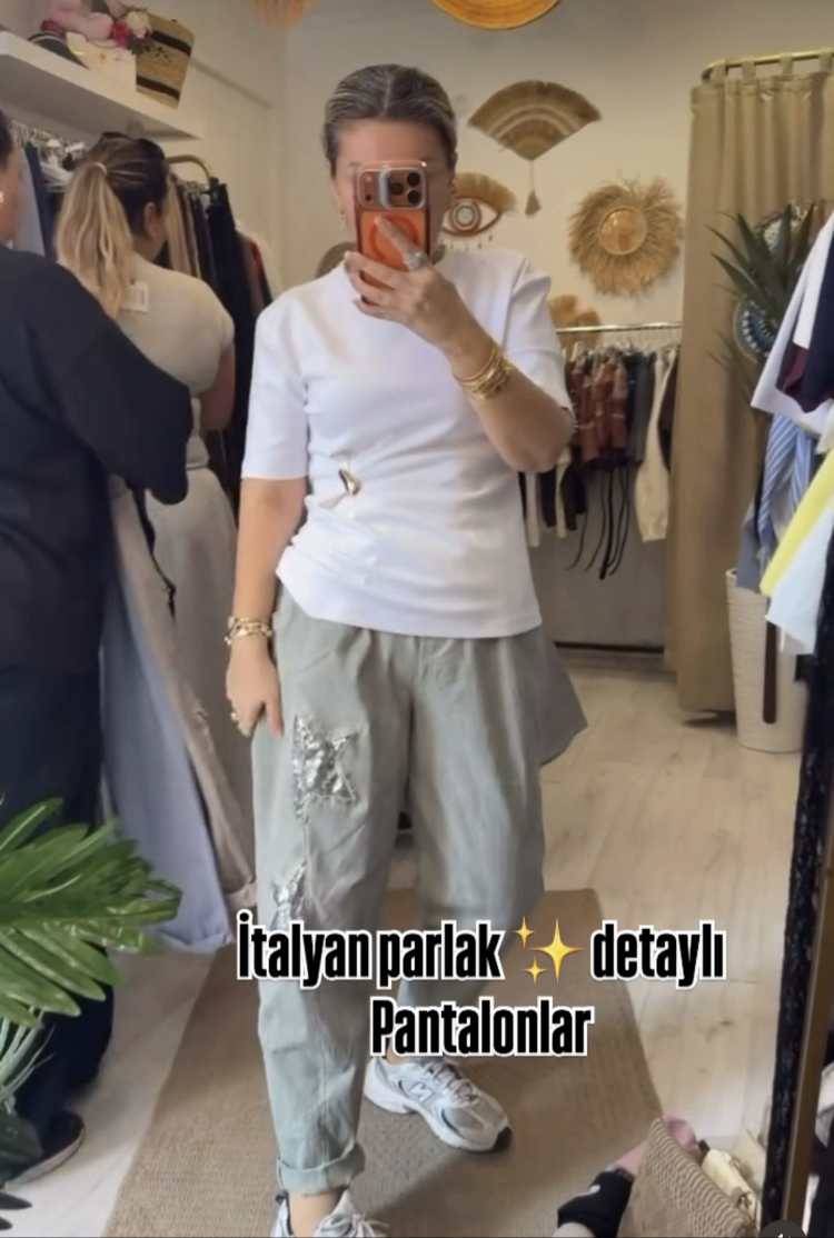 İtalyan yıldızlı pantolonum