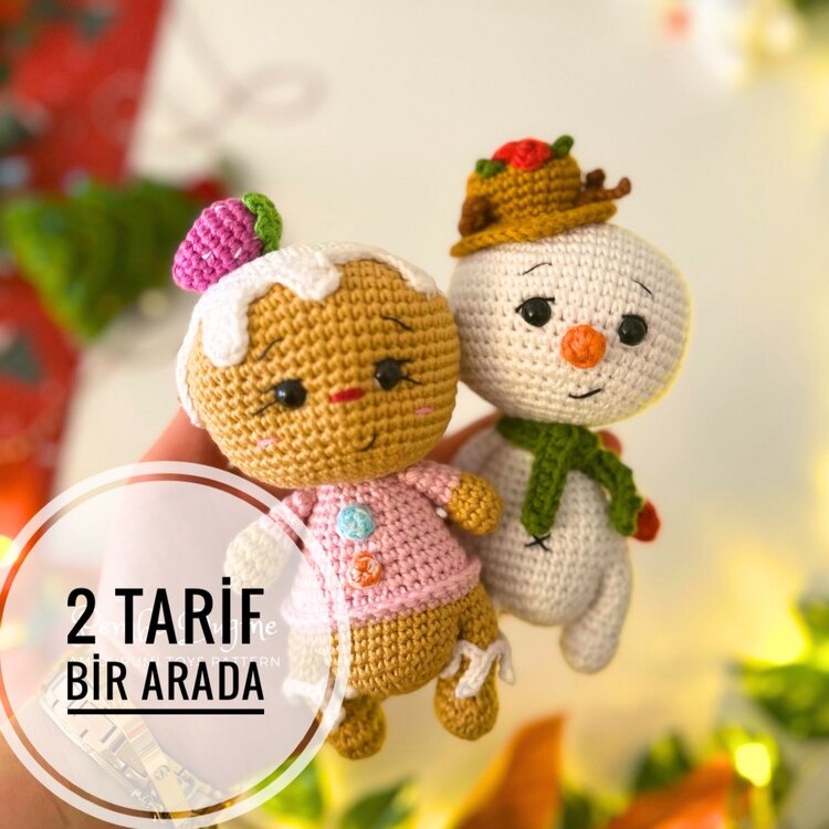 2 tarif birarada ( kardan adam ve kurabiye kız tarifi)