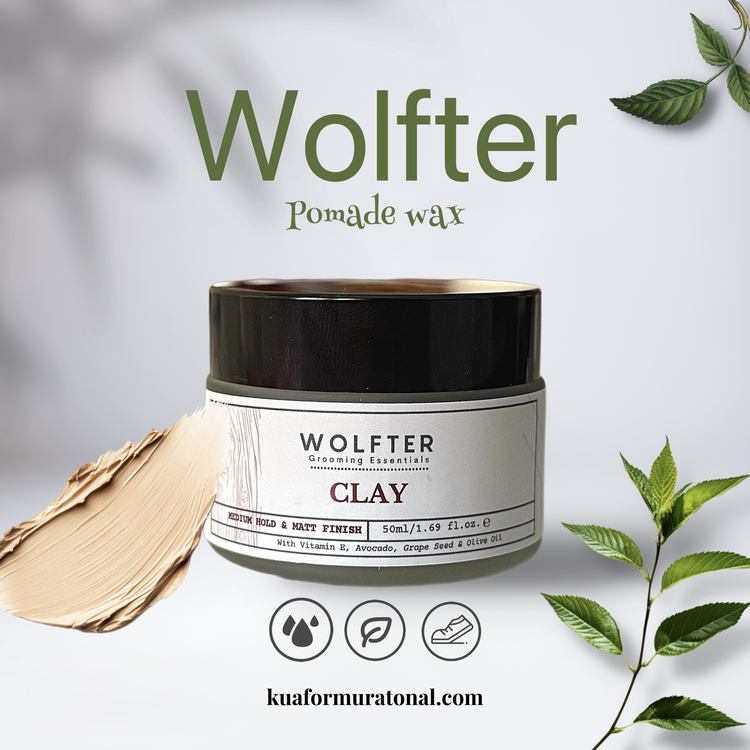 WOLFTER CLAY POMADE WAX 50ml