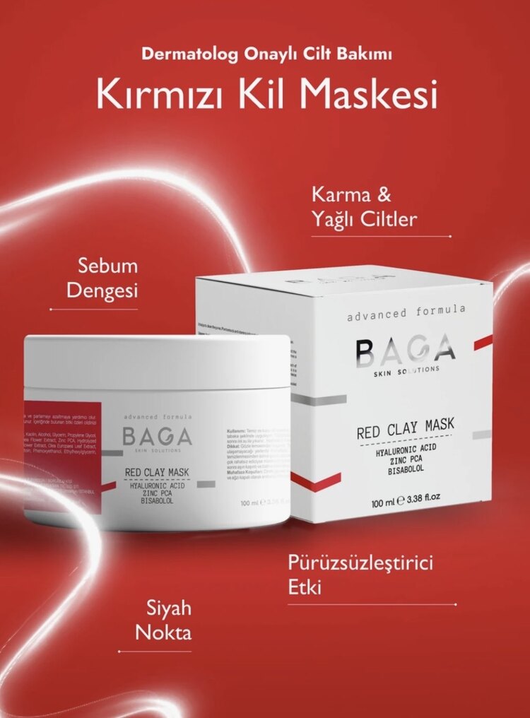 KIRMIZI KİL MASKESİ