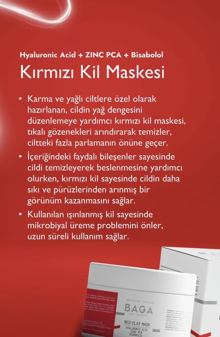 KIRMIZI KİL MASKESİ