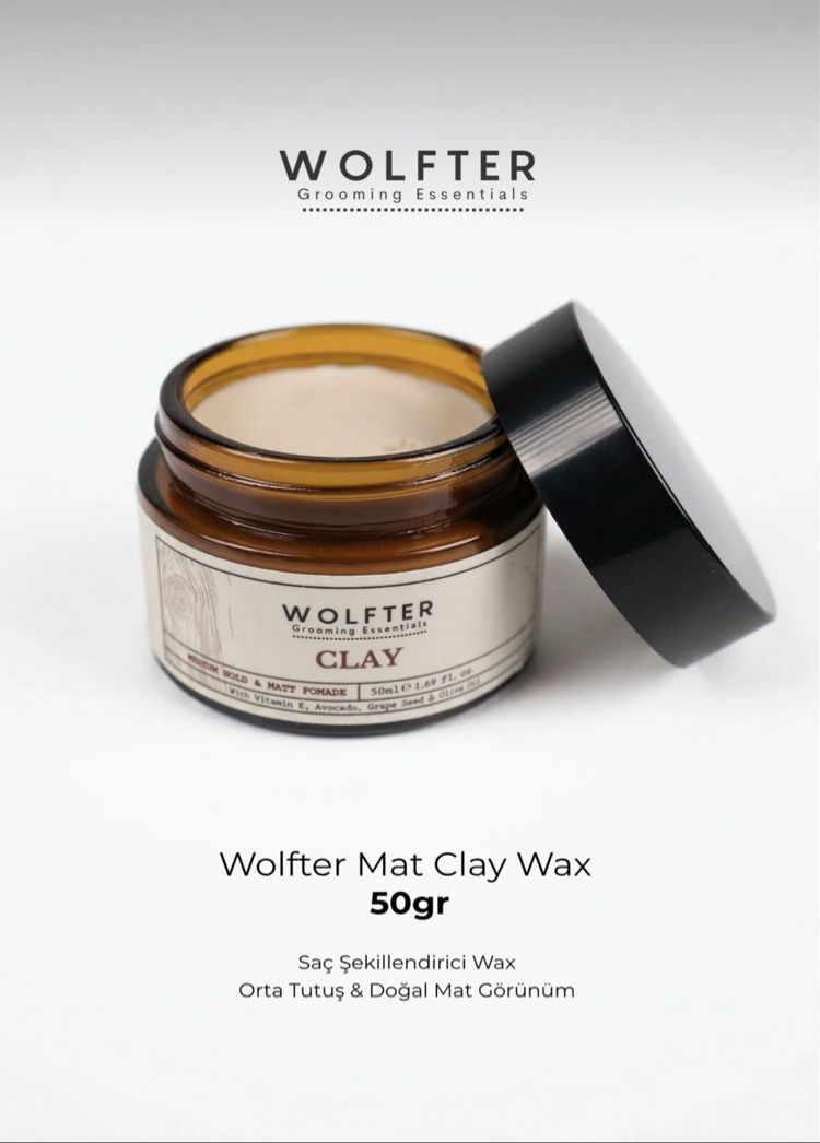 WOLFTER CLAY POMADE WAX 50ml