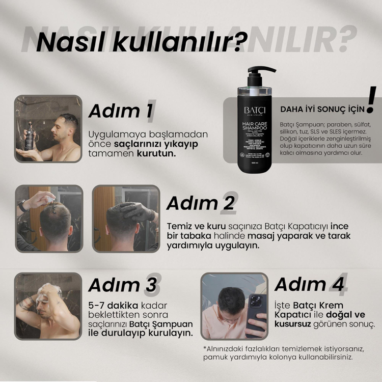 BATÇI SAÇ KAPATICI DOLGUNLAŞTIRICI SIVI KREM 50 ML