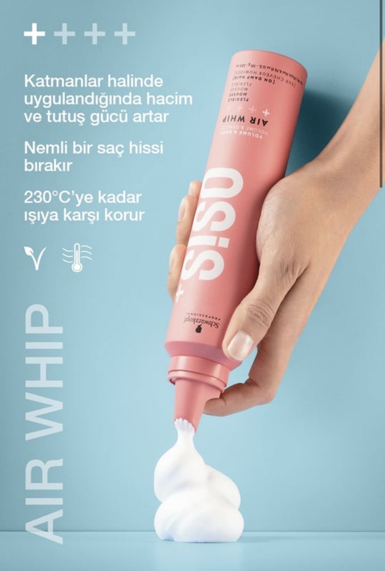 Osis Air Whip Esnek Köpük 200ml