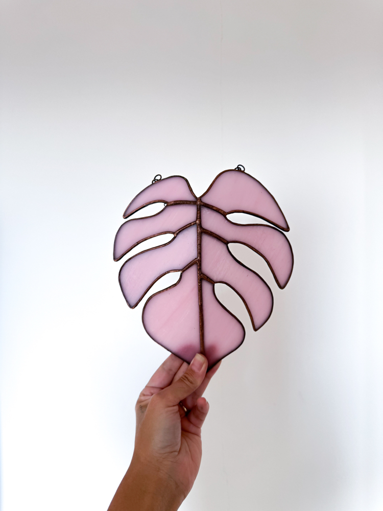 Monstera / Duvara Asılan Vitray Çiçek