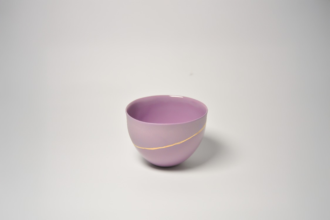 Palm / Lila - Gold