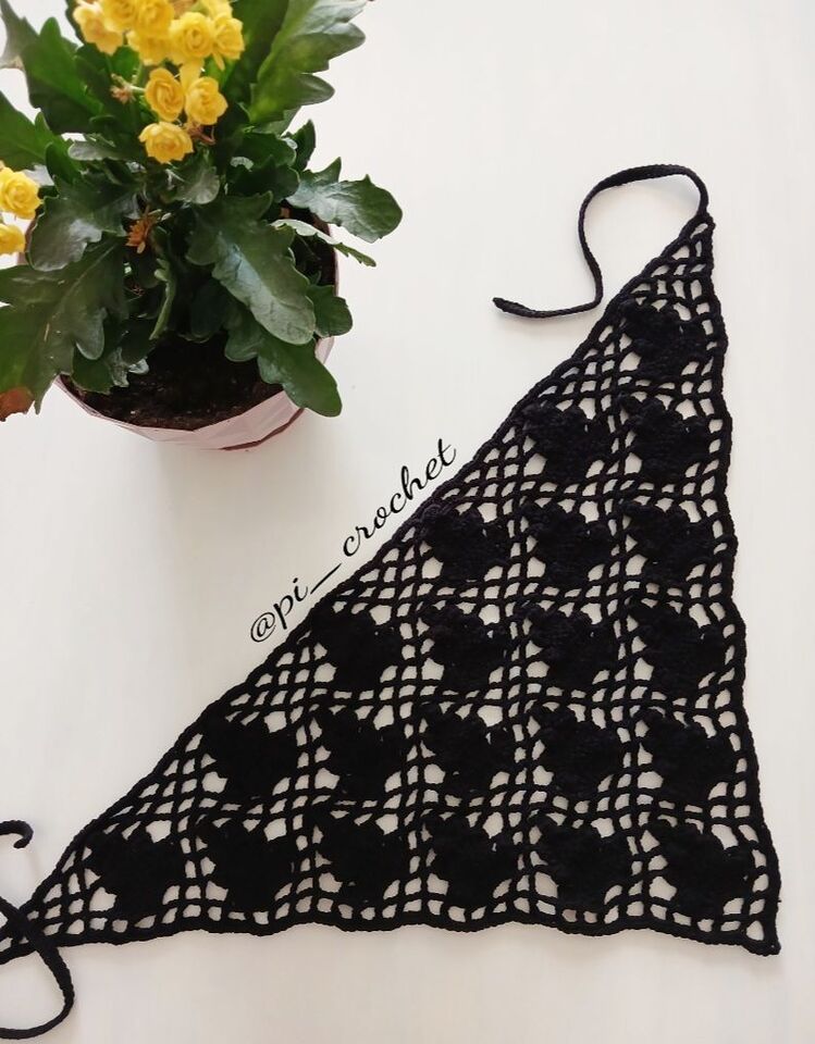 Kozalak desenli bandana