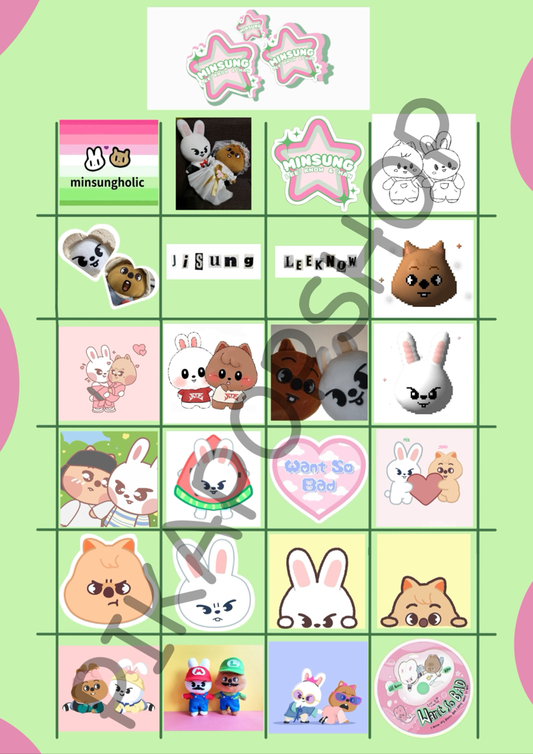 Skz Minsung 24'lü Sticker