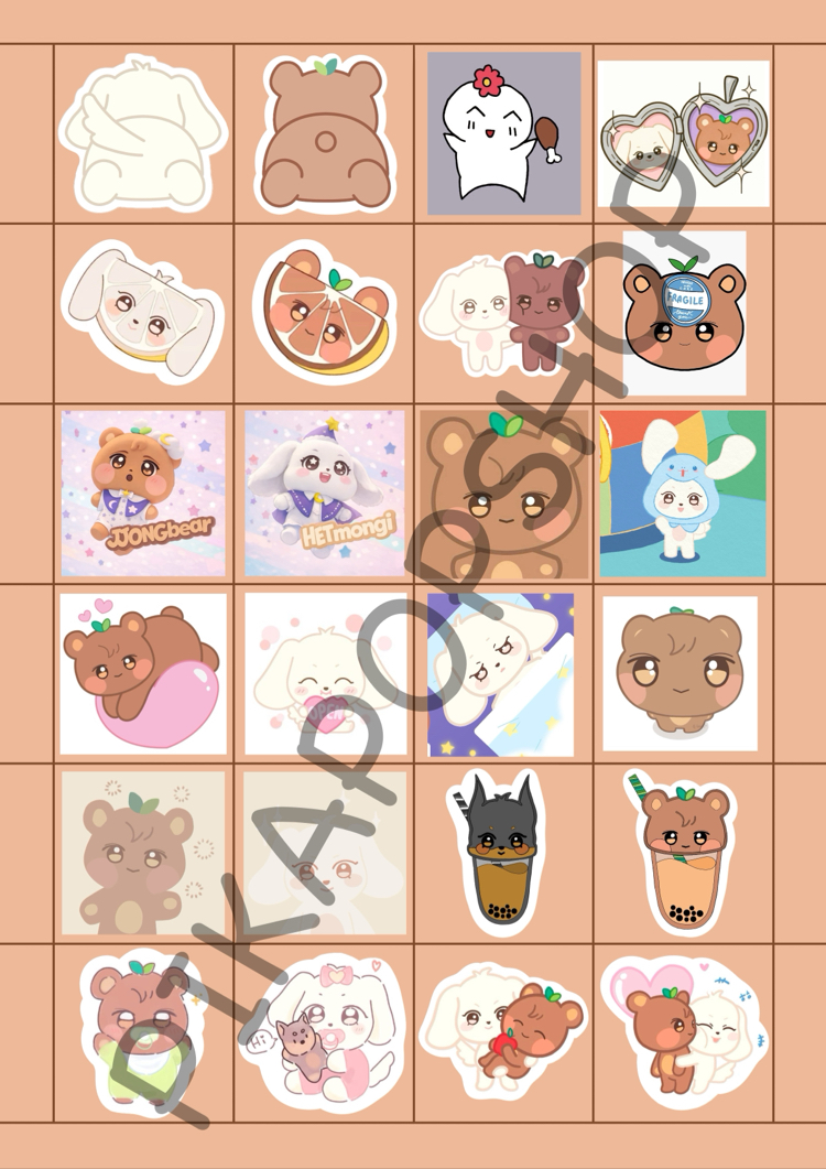 Ateez JongSang 24'lü Sticker