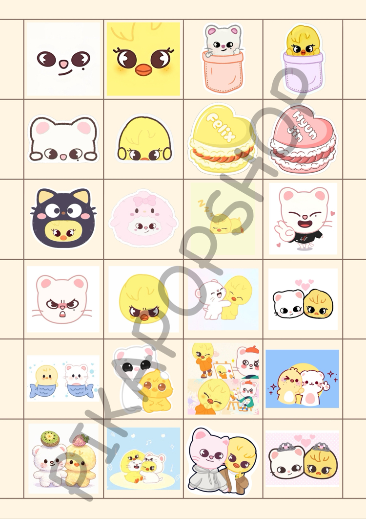 Skz Hyunlix 24'lü Sticker 