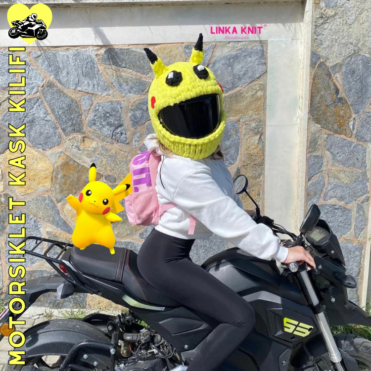 Karakter Tasarımlı Motorsiklet Kask Kılıfı,Eğlenceli Kask Koruyucu,Motor Kaskı Üzerine