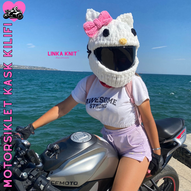 Karakter Tasarımlı Motorsiklet Kask Kılıfı,Eğlenceli Kask Koruyucu,Motor Kaskı Üzerine