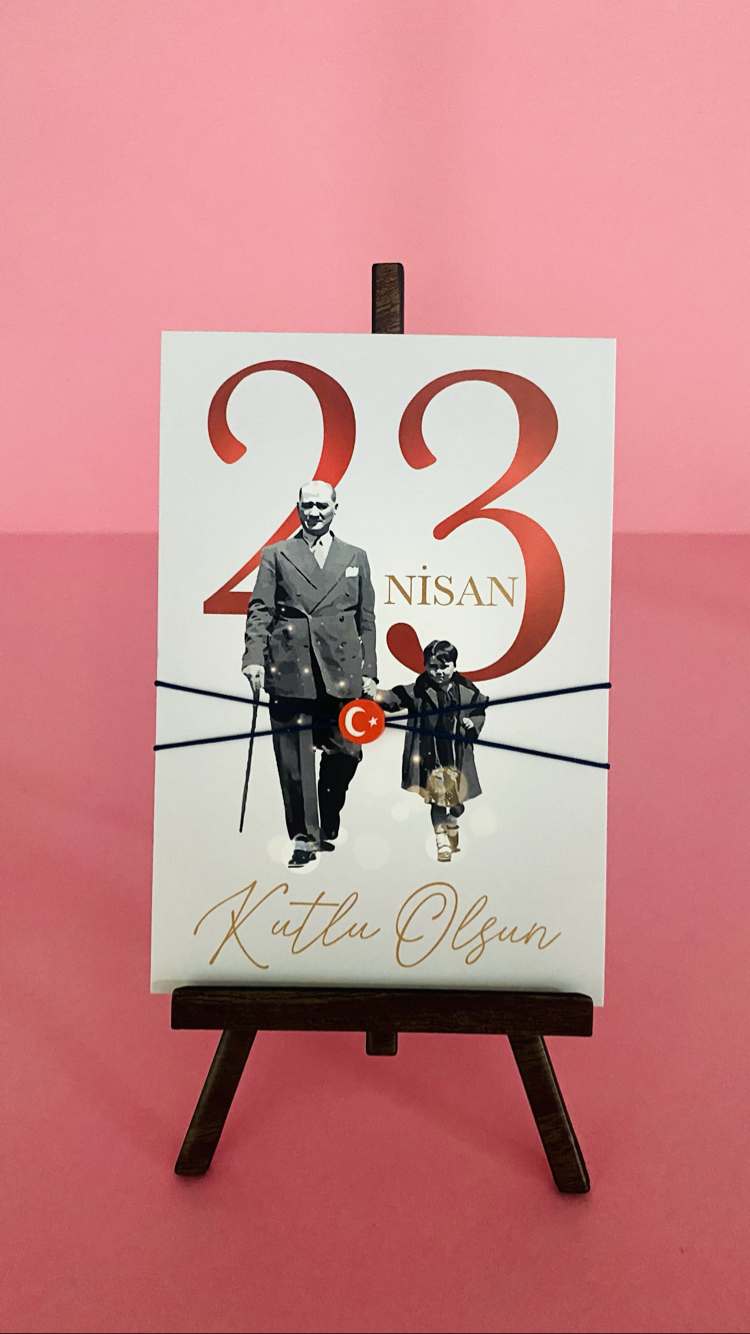 23 Nisan Bileklik Kart- Ay Yıldız