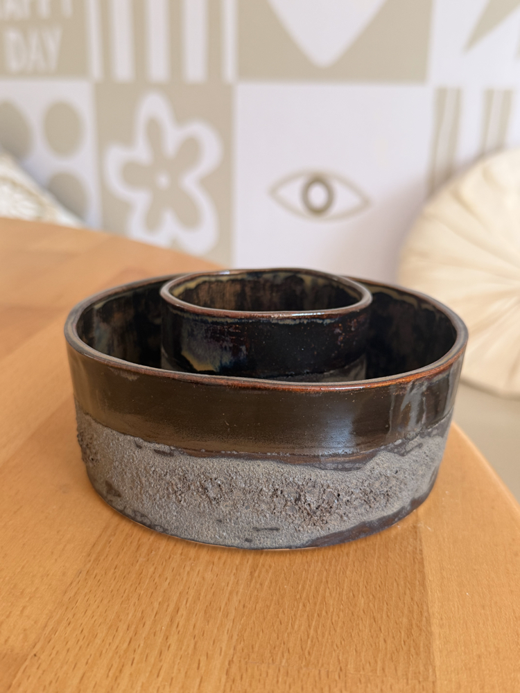 MAGMA / stoneware bowl & mug
