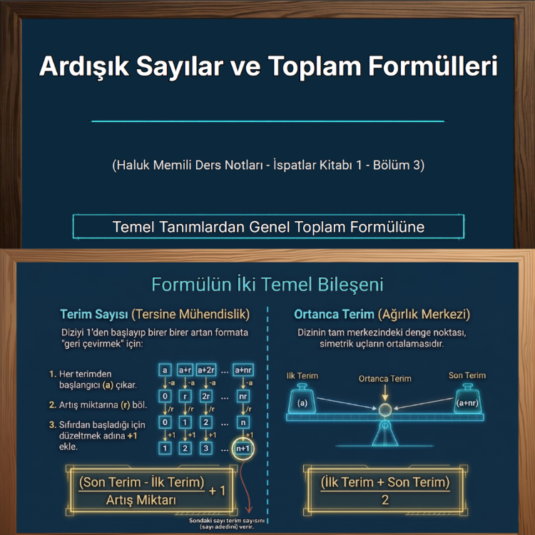 Ardışık Sayılar ve Toplam Formülleri - İspatlar Kitabı 1 - Bölüm 3 (Dijital Ürün)