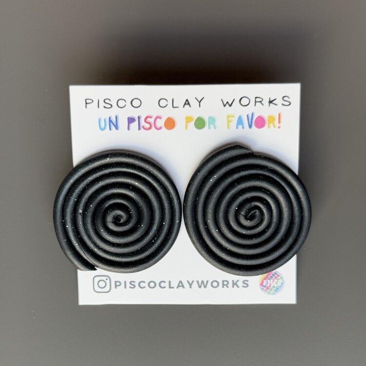 Mother Earth Pachamama Studs - Glitter Deep Green