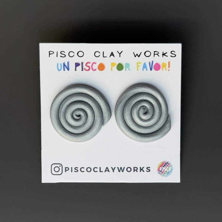 Mother Earth Pachamama Studs - Silver