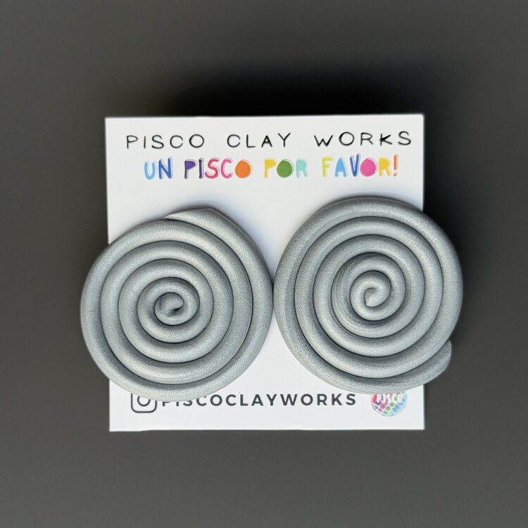 Mother Earth Pachamama Studs - Silver